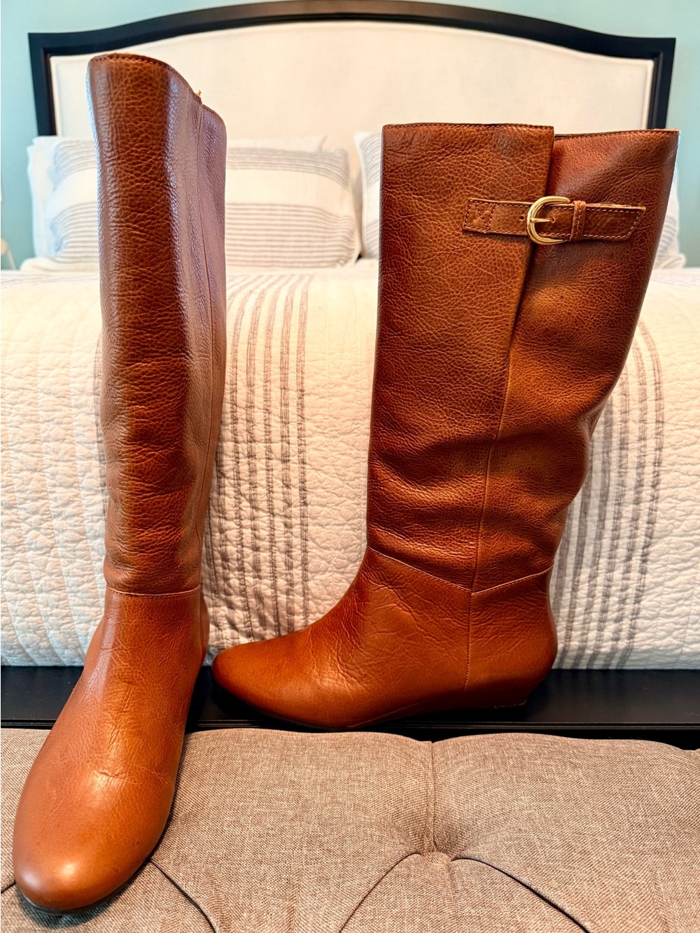 Women’s Steve Madden brand new in box, never worn Steven Intyce Cognac Boot